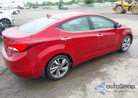 2014 Hyundai Elantra Limited from USA, damaged, VIN 5NPDH4AE8EH469682